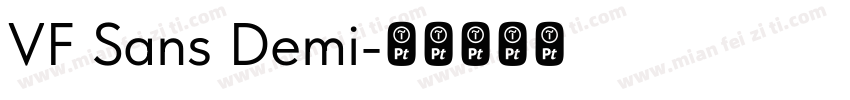 VF Sans Demi字体转换